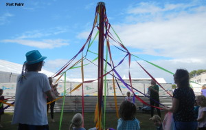 Little spiders weaving a web at Port Fairy FF 2015.